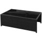 vidaXL 8-tlg. Garten-Lounge-Set mit Kissen Poly Rattan Schwarz vidaXL 8-tlg. Garten-Lounge-Set mit Kissen Poly Rattan Schwarz