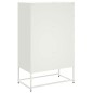 vidaXL Highboard Weiß 68x39x111,5 cm Kaltgewalzter Stahl vidaXL Highboard Weiß 68x39x111,5 cm Kaltgewalzter Stahl