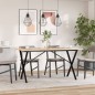 vidaXL Esstisch X-Gestell 160x80x75 cm Massivholz Kiefer und Gusseisen vidaXL Esstisch X-Gestell 160x80x75 cm Massivholz Kiefer und Gusseisen