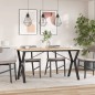 vidaXL Esstisch Y-Gestell 140x80x75 cm Massivholz Kiefer und Gusseisen vidaXL Esstisch Y-Gestell 140x80x75 cm Massivholz Kiefer und Gusseisen