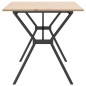 vidaXL Esstisch Y-Gestell 140x80x75 cm Massivholz Kiefer und Gusseisen vidaXL Esstisch Y-Gestell 140x80x75 cm Massivholz Kiefer und Gusseisen