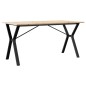 vidaXL Esstisch Y-Gestell 140x80x75 cm Massivholz Kiefer und Gusseisen vidaXL Esstisch Y-Gestell 140x80x75 cm Massivholz Kiefer und Gusseisen