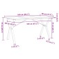 vidaXL Esstisch Y-Gestell 140x80x75 cm Massivholz Kiefer und Gusseisen vidaXL Esstisch Y-Gestell 140x80x75 cm Massivholz Kiefer und Gusseisen