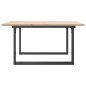 vidaXL Couchtisch O-Gestell 90x90x45cm Massivholz Kiefer und Gusseisen vidaXL Couchtisch O-Gestell 90x90x45cm Massivholz Kiefer und Gusseisen