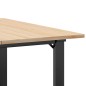 vidaXL Couchtisch O-Gestell 90x90x45cm Massivholz Kiefer und Gusseisen vidaXL Couchtisch O-Gestell 90x90x45cm Massivholz Kiefer und Gusseisen