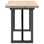 vidaXL Couchtisch O-Gestell 160x40x45,5 cm Massivholz Kiefer Gusseisen vidaXL Couchtisch O-Gestell 160x40x45,5 cm Massivholz Kiefer Gusseisen