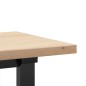 vidaXL Couchtisch O-Gestell 160x40x45,5 cm Massivholz Kiefer Gusseisen vidaXL Couchtisch O-Gestell 160x40x45,5 cm Massivholz Kiefer Gusseisen
