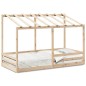 vidaXL Kinderbett mit Dach 90x200 cm Massivholz Kiefer vidaXL Kinderbett mit Dach 90x200 cm Massivholz Kiefer