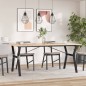 vidaXL Esstisch Y-Gestell 180x90x75 cm Massivholz Kiefer und Gusseisen vidaXL Esstisch Y-Gestell 180x90x75 cm Massivholz Kiefer und Gusseisen