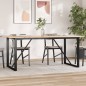 vidaXL Esstisch O-Gestell 180x90x75 cm Massivholz Kiefer und Gusseisen vidaXL Esstisch O-Gestell 180x90x75 cm Massivholz Kiefer und Gusseisen