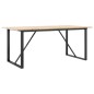 vidaXL Esstisch O-Gestell 180x90x75 cm Massivholz Kiefer und Gusseisen vidaXL Esstisch O-Gestell 180x90x75 cm Massivholz Kiefer und Gusseisen