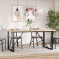 vidaXL Esstisch O-Gestell 180x90x75 cm Massivholz Kiefer und Gusseisen vidaXL Esstisch O-Gestell 180x90x75 cm Massivholz Kiefer und Gusseisen