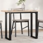 vidaXL Esstisch O-Gestell 100x50x75,5 cm Massivholz Kiefer & Gusseisen vidaXL Esstisch O-Gestell 100x50x75,5 cm Massivholz Kiefer & Gusseisen