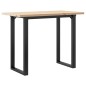 vidaXL Esstisch O-Gestell 100x50x75,5 cm Massivholz Kiefer & Gusseisen vidaXL Esstisch O-Gestell 100x50x75,5 cm Massivholz Kiefer & Gusseisen