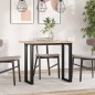 vidaXL Esstisch O-Gestell 100x50x75,5 cm Massivholz Kiefer & Gusseisen vidaXL Esstisch O-Gestell 100x50x75,5 cm Massivholz Kiefer & Gusseisen