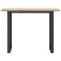 vidaXL Esstisch O-Gestell 100x50x75,5 cm Massivholz Kiefer & Gusseisen vidaXL Esstisch O-Gestell 100x50x75,5 cm Massivholz Kiefer & Gusseisen