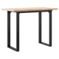 vidaXL Esstisch O-Gestell 100x50x75,5 cm Massivholz Kiefer & Gusseisen vidaXL Esstisch O-Gestell 100x50x75,5 cm Massivholz Kiefer & Gusseisen