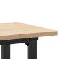 vidaXL Esstisch O-Gestell 100x50x75,5 cm Massivholz Kiefer & Gusseisen vidaXL Esstisch O-Gestell 100x50x75,5 cm Massivholz Kiefer & Gusseisen