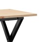 vidaXL Couchtisch X-Gestell 90x40x45cm Massivholz Kiefer und Gusseisen vidaXL Couchtisch X-Gestell 90x40x45cm Massivholz Kiefer und Gusseisen
