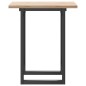 vidaXL Esstisch O-Gestell 60x60x75,5 cm Massivholz Kiefer & Gusseisen vidaXL Esstisch O-Gestell 60x60x75,5 cm Massivholz Kiefer & Gusseisen