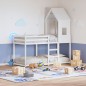 vidaXL Dach für Kinderbett Weiß 60x89x134,5 cm Massivholz Kiefer vidaXL Dach für Kinderbett Weiß 60x89x134,5 cm Massivholz Kiefer