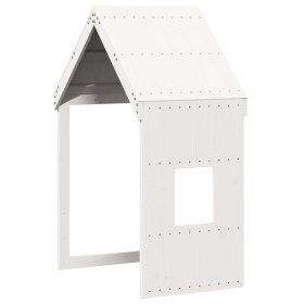 vidaXL Dach für Kinderbett Weiß 60x89x134,5 cm Massivholz Kiefer