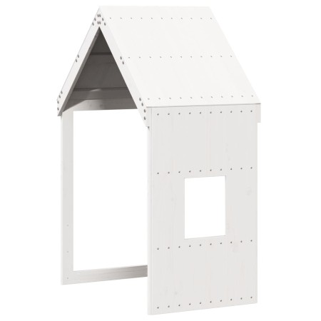 vidaXL Dach für Kinderbett Weiß 60x89x134,5 cm Massivholz Kiefer
