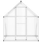vidaXL Gewächshaus mit Fundamentrahmen Silbern 169x114x195 cm Alu vidaXL Gewächshaus mit Fundamentrahmen Silbern 169x114x195 cm Alu