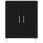 Highboard Schwarz 69,5x34x180 cm Holzwerkstoff Highboard Schwarz 69,5x34x180 cm Holzwerkstoff