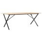 vidaXL Esstisch X-Gestell 200x100x75cm Massivholz Kiefer und Gusseisen vidaXL Esstisch X-Gestell 200x100x75cm Massivholz Kiefer und Gusseisen