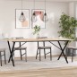 vidaXL Esstisch X-Gestell 200x100x75cm Massivholz Kiefer und Gusseisen vidaXL Esstisch X-Gestell 200x100x75cm Massivholz Kiefer und Gusseisen