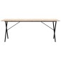 vidaXL Esstisch X-Gestell 200x100x75cm Massivholz Kiefer und Gusseisen vidaXL Esstisch X-Gestell 200x100x75cm Massivholz Kiefer und Gusseisen