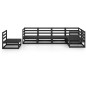 6-tlg. Garten-Lounge-Set Schwarz Massivholz Kiefer 6-tlg. Garten-Lounge-Set Schwarz Massivholz Kiefer
