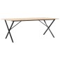 vidaXL Esstisch X-Gestell 200x100x75cm Massivholz Kiefer und Gusseisen vidaXL Esstisch X-Gestell 200x100x75cm Massivholz Kiefer und Gusseisen