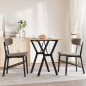 vidaXL Esstisch Y-Gestell 70x70x75 cm Massivholz Kiefer und Gusseisen vidaXL Esstisch Y-Gestell 70x70x75 cm Massivholz Kiefer und Gusseisen
