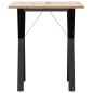 vidaXL Esstisch Y-Gestell 70x70x75 cm Massivholz Kiefer und Gusseisen vidaXL Esstisch Y-Gestell 70x70x75 cm Massivholz Kiefer und Gusseisen