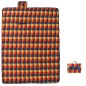 vidaXL Picknickdecke Faltbar Mehrfarbig Kariert 200x150 cm Samt vidaXL Picknickdecke Faltbar Mehrfarbig Kariert 200x150 cm Samt