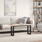 vidaXL Couchtisch O-Gestell 110x40x45 cm Massivholz Kiefer & Gusseisen vidaXL Couchtisch O-Gestell 110x40x45 cm Massivholz Kiefer & Gusseisen