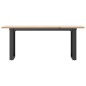 vidaXL Couchtisch O-Gestell 110x40x45 cm Massivholz Kiefer & Gusseisen vidaXL Couchtisch O-Gestell 110x40x45 cm Massivholz Kiefer & Gusseisen