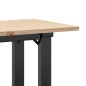 vidaXL Couchtisch O-Gestell 110x40x45 cm Massivholz Kiefer & Gusseisen vidaXL Couchtisch O-Gestell 110x40x45 cm Massivholz Kiefer & Gusseisen