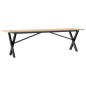 vidaXL Couchtisch X-Gestell 160x40x45 cm Massivholz Kiefer & Gusseisen vidaXL Couchtisch X-Gestell 160x40x45 cm Massivholz Kiefer & Gusseisen