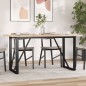 vidaXL Esstisch O-Gestell 160x80x75,5 cm Massivholz Kiefer & Gusseisen vidaXL Esstisch O-Gestell 160x80x75,5 cm Massivholz Kiefer & Gusseisen