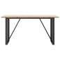 vidaXL Esstisch O-Gestell 160x80x75,5 cm Massivholz Kiefer & Gusseisen vidaXL Esstisch O-Gestell 160x80x75,5 cm Massivholz Kiefer & Gusseisen