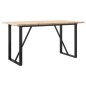 vidaXL Esstisch O-Gestell 160x80x75,5 cm Massivholz Kiefer & Gusseisen vidaXL Esstisch O-Gestell 160x80x75,5 cm Massivholz Kiefer & Gusseisen