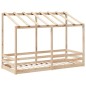 vidaXL Kinderbett mit Dach 75x190 cm Massivholz Kiefer vidaXL Kinderbett mit Dach 75x190 cm Massivholz Kiefer
