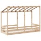 vidaXL Kinderbett mit Dach 75x190 cm Massivholz Kiefer vidaXL Kinderbett mit Dach 75x190 cm Massivholz Kiefer