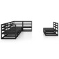 8-tlg. Garten-Lounge-Set Schwarz Massivholz Kiefer 8-tlg. Garten-Lounge-Set Schwarz Massivholz Kiefer