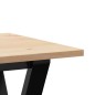 vidaXL Couchtisch Y-Gestell 90x40x45cm Massivholz Kiefer und Gusseisen vidaXL Couchtisch Y-Gestell 90x40x45cm Massivholz Kiefer und Gusseisen