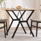 vidaXL Esstisch Y-Gestell 80x80x75 cm Massivholz Kiefer und Gusseisen vidaXL Esstisch Y-Gestell 80x80x75 cm Massivholz Kiefer und Gusseisen