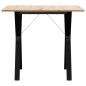 vidaXL Esstisch Y-Gestell 80x80x75 cm Massivholz Kiefer und Gusseisen vidaXL Esstisch Y-Gestell 80x80x75 cm Massivholz Kiefer und Gusseisen